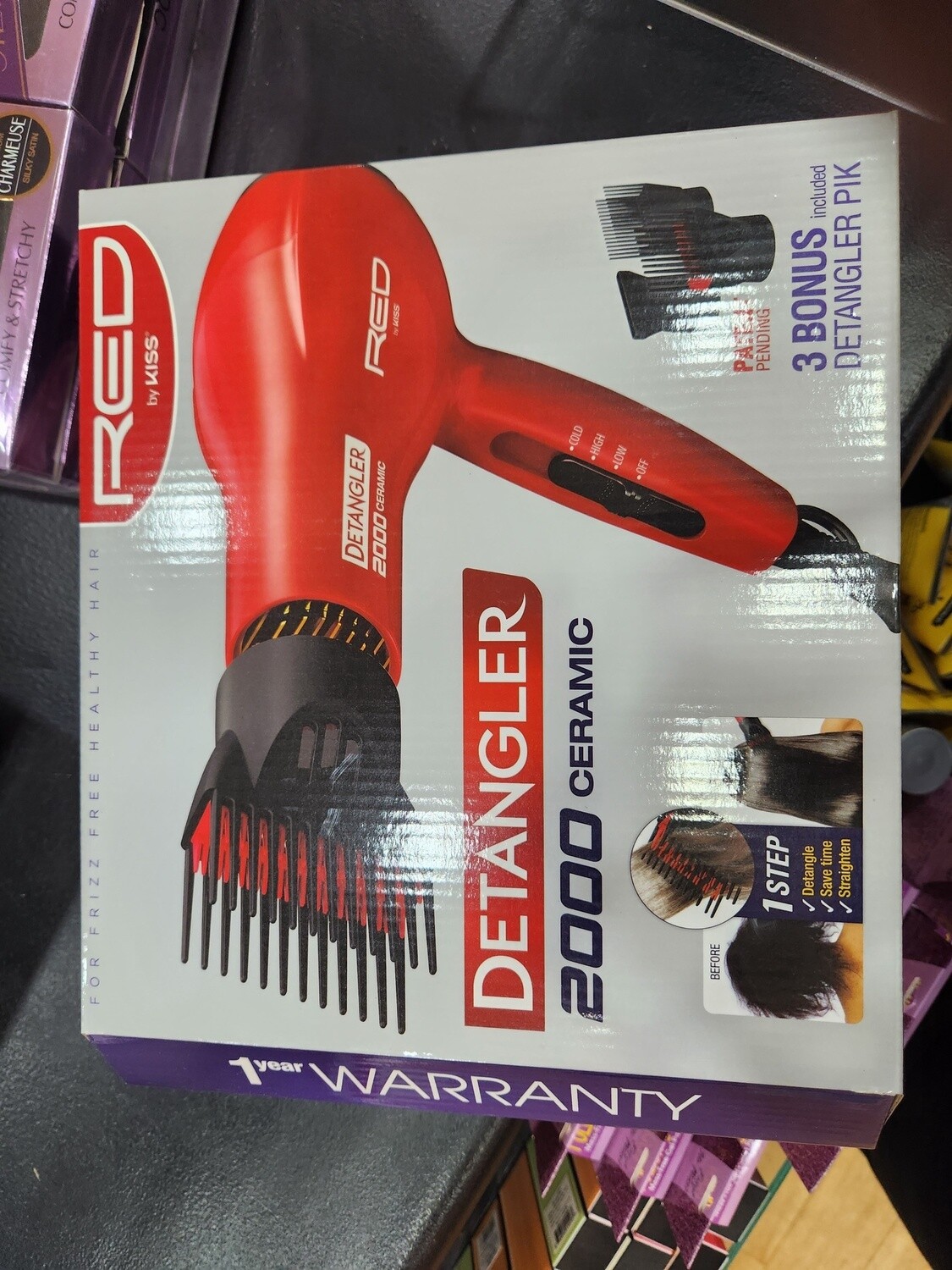 Red Detangler 2000 ceramic