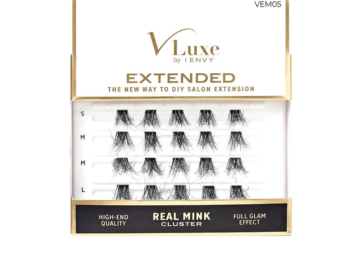 V Luxe Extended Real Mink clusters / full glam effect 