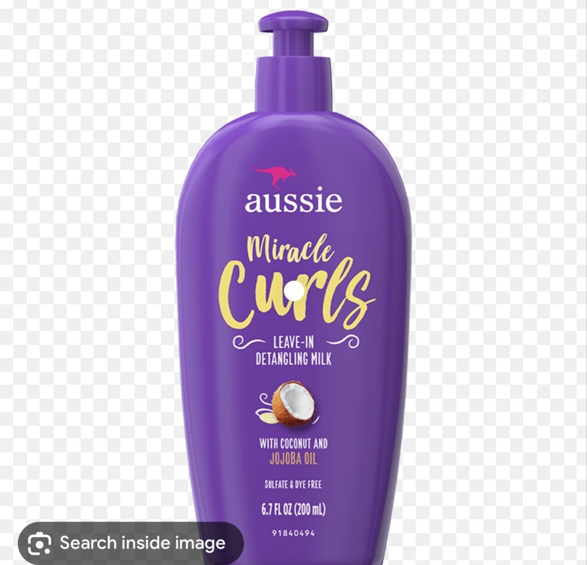 Aussie leave- in detangling milk