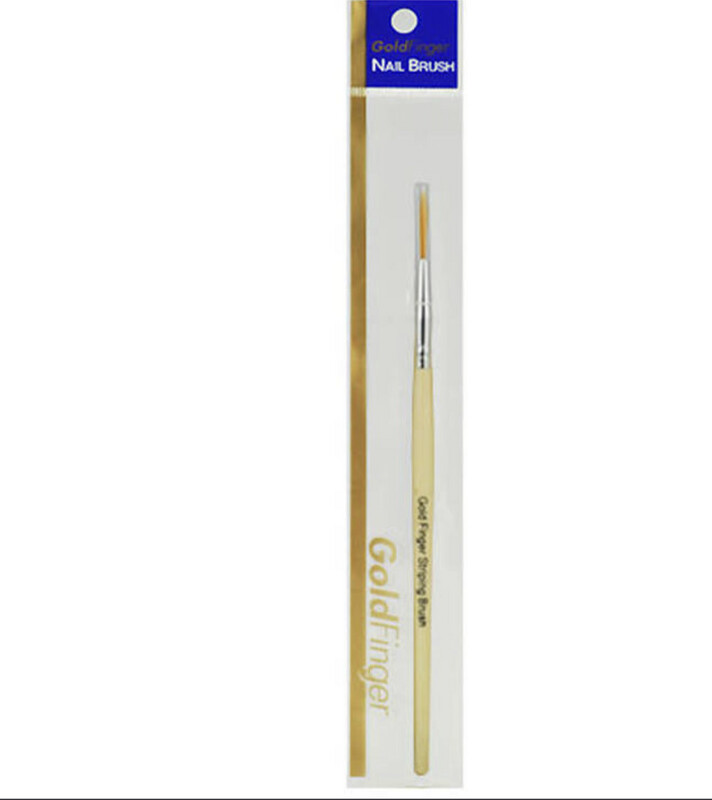 Gold finger nail brush 