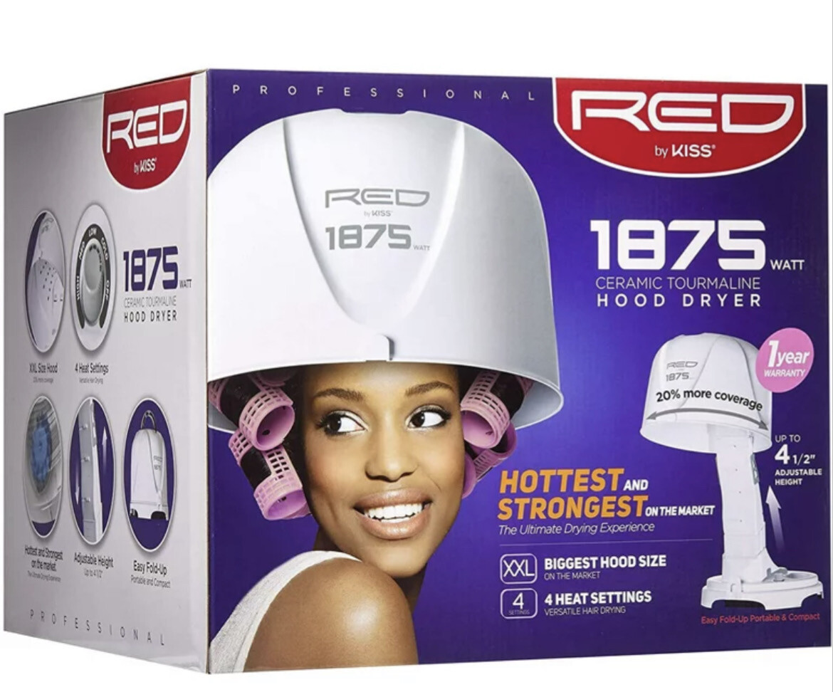 Red 1875 ceramic tourmaline hood dryer 