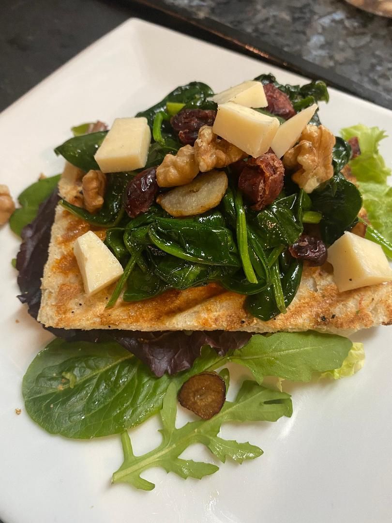 SPINACH BRUSCHETTA