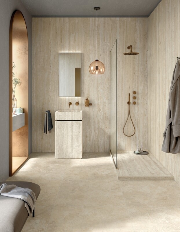 Elysian travertin 80x80 lichtkruis