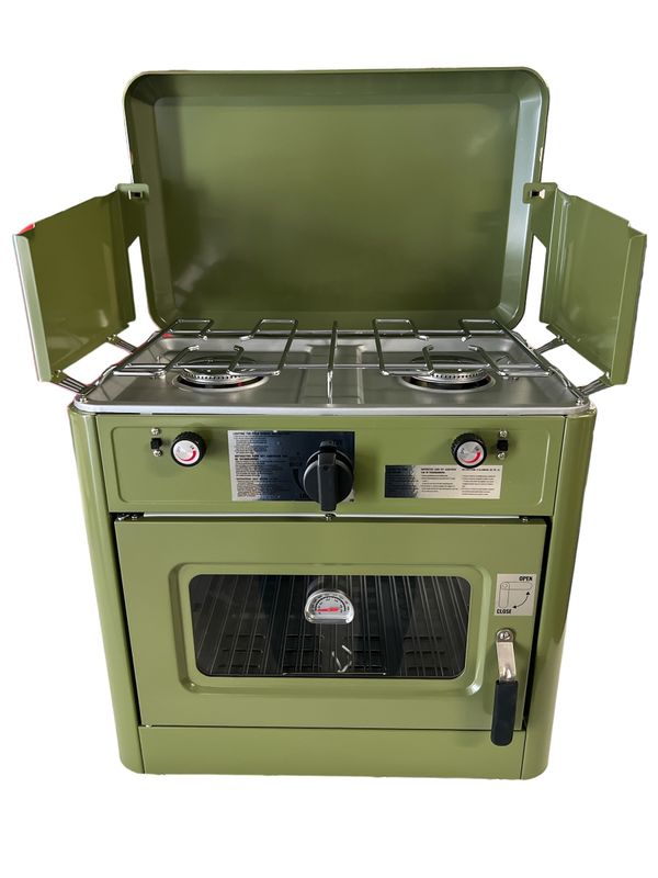 Oven met 2 kookplaten