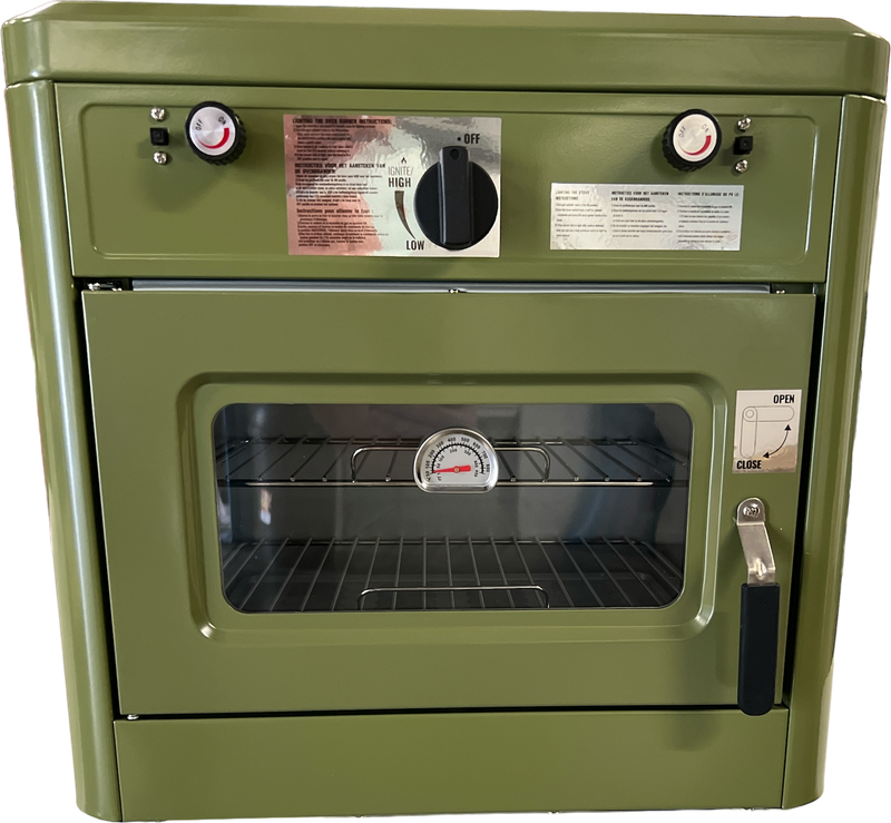Backofen mit 2 Kochplatten