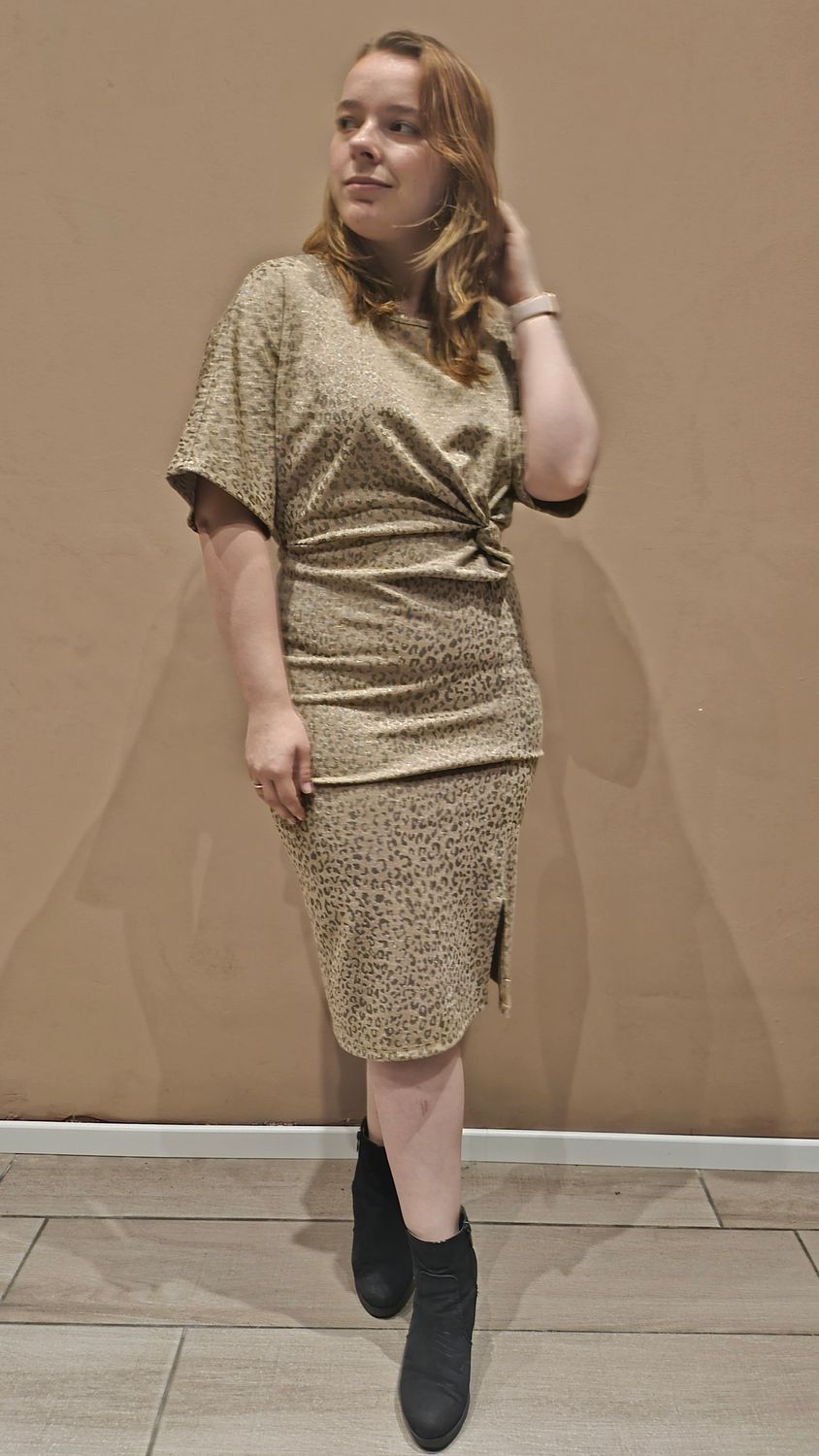 Golden leopard kleedje