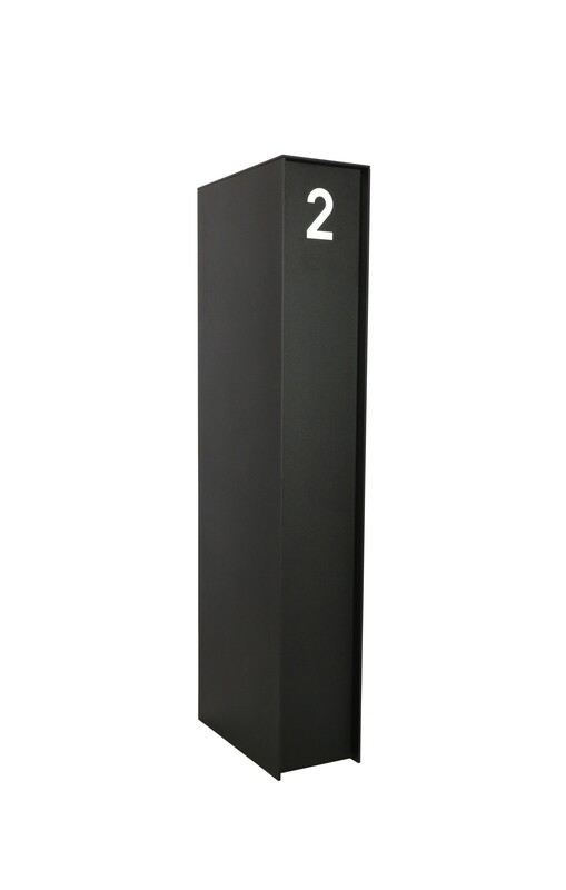 eSafe Fenix Top Medium Zwart RAL9005 pakketbrievenbus eSafe Fenix Top Medium Zwart RAL9005 pakketbrievenbus