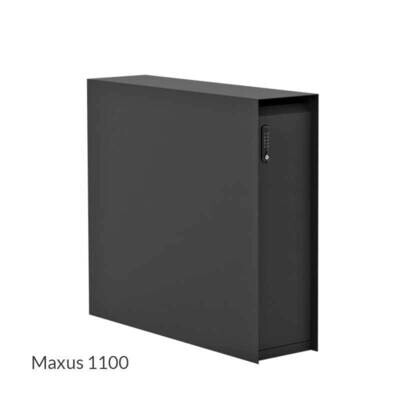eSafe Maxus Single 1100 Zwart RAL9500 Pakketbrievenbus eSafe Maxus Single 1100 Zwart RAL9500 Pakketbrievenbus