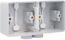 Niko Hydro Opbouwdoos Dubbel Horizontaal 2 ingangen M20