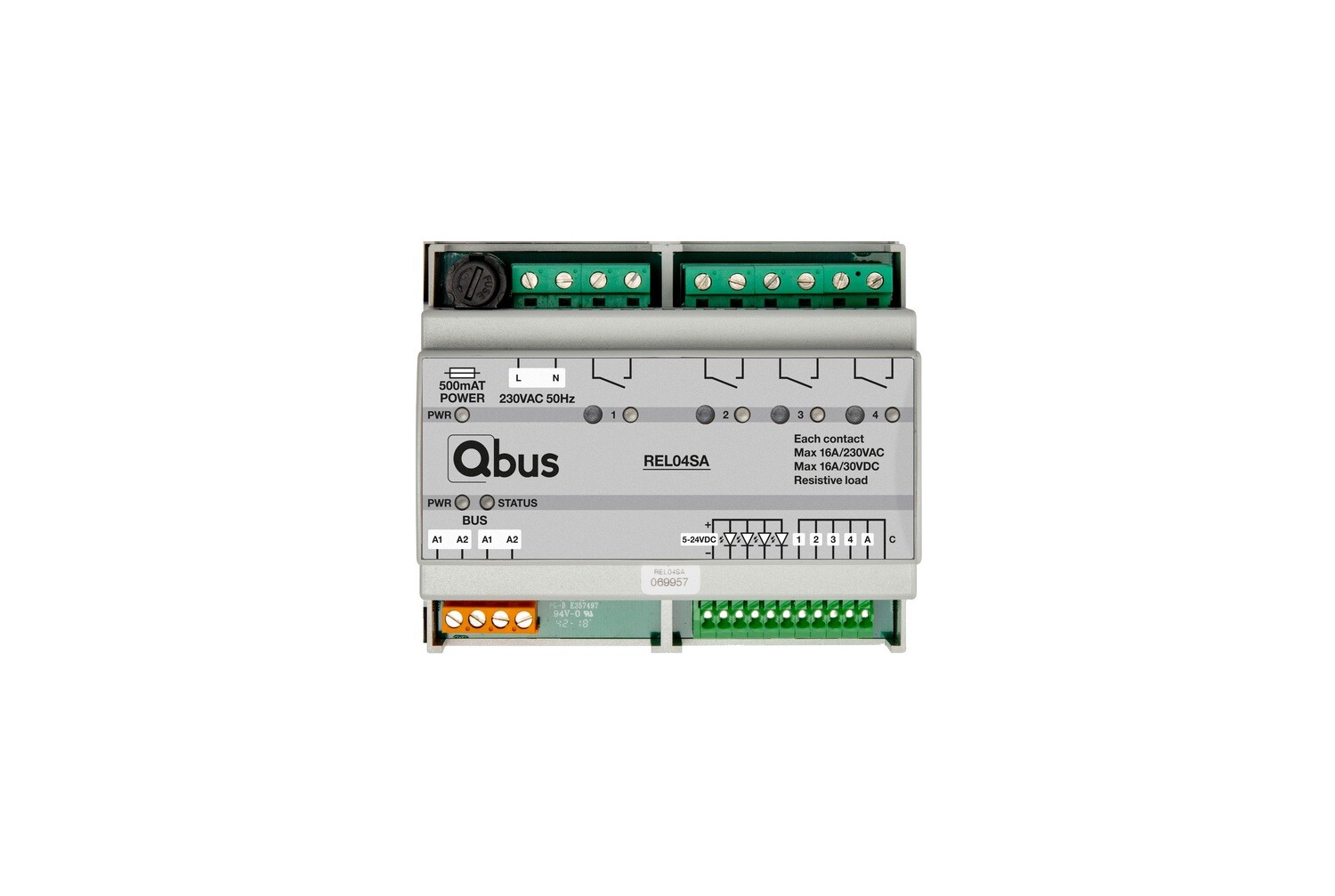 Qbus Relaismodule 4 x 16A