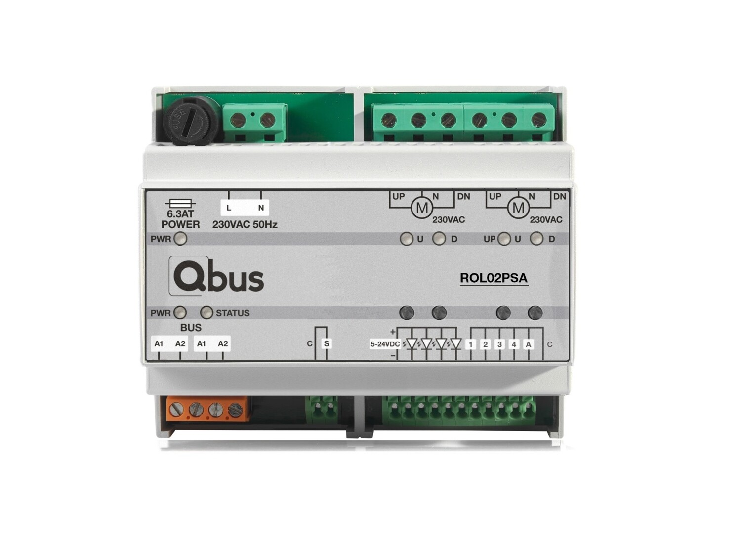 Qbus Stuurmodule voor 2 Motoren met Positionering