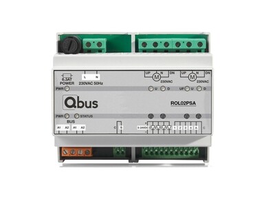 Qbus Stuurmodule voor 2 Motoren met Positionering