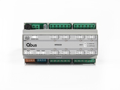 Qbus Ingangsmodule met 8 Ingangen onder spanning