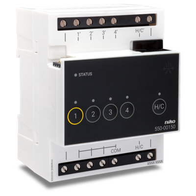 Niko Verwarmings - of Koelingsmodule voor Niko Home Control