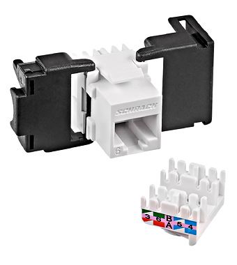 Toolless Line Keystone RJ45 niet afgeschermd Cat.6
