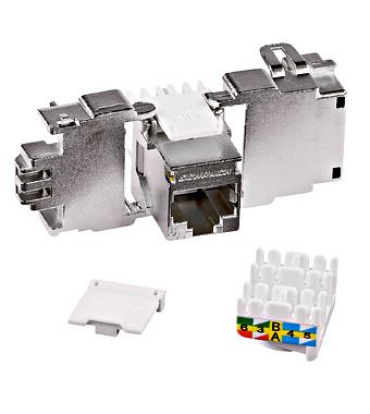 Toolless Line Keystone RJ45 afgeschermd Cat.6a