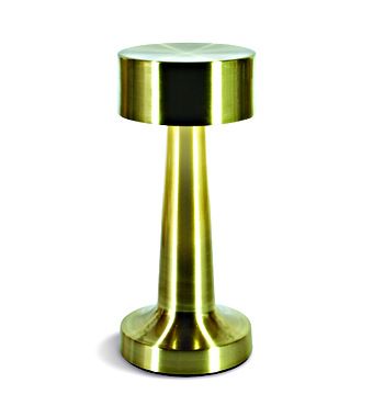 Oplaadbare Tafellamp Dimmable, Uitvoering: Brushed brass