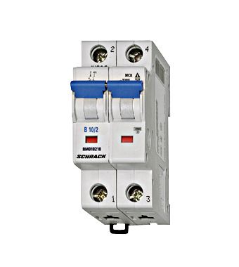 Schrack Automaat BMS4 Kar. C 2P 4,5kA