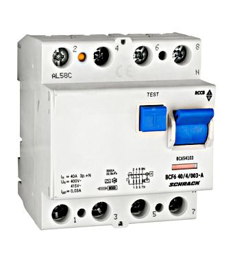 Schrack Differentieelschakelaar 4P type A 6kA