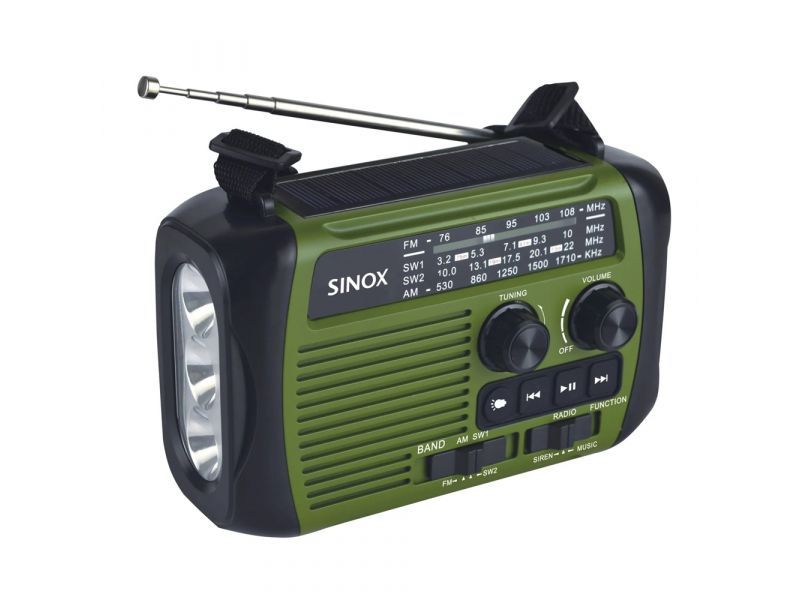Sinox - Noodradio , BT Speaker , Power bank and flashlight - all in one