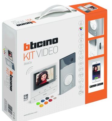 Bticino - Videoparlofonie - Videokit met 1 drukknop Linea 3000 + Classe100X16E