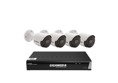 Gigamedia Kit IP 5MP - 4 Camera + 1 PoE NVR 8 channel + 2 TB HDD