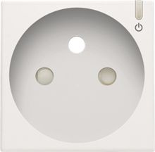 Niko Afwerkingsset voor Geconnecteerd Schakelbaar Stopcontact met Penaarde en bedieningsknop