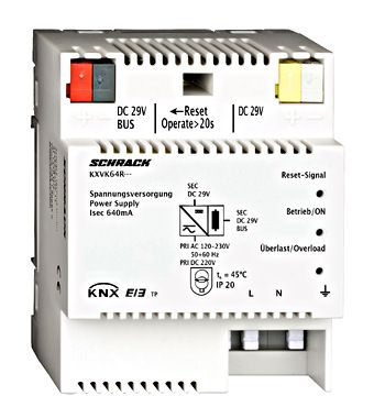 KNX Voeding 29VDC 640mA - KXVK64R KNX Voeding 29VDC 640mA - KXVK64R