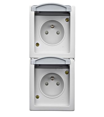 Visio IP54 Stopcontact met Penaarding en kinderveiligheid