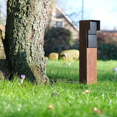 Glampère Pro+ Tuinpaal stopcontact BE6521 Cortenstaal of Zwart