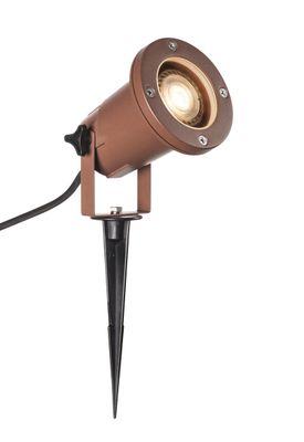 SLV - Spot op pin Nautilus Spike GU10 IP65 incl kabel van 1,5m met stekker