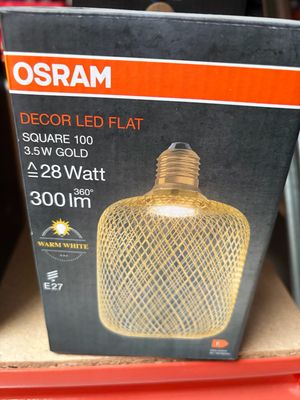 Ledvance Decoratieve Lamp Square 100 - 3,5W - Gold - 300lm - E27