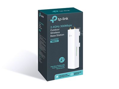 TP-Link - 2.4GHz 300Mbps Outdoor Wireless Base Station - WBS210