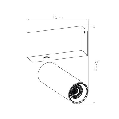 LOPAL 1L 4,5W LED spot zwart