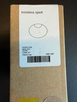 Prado - Trimless Spot long white struc - 8000-1040