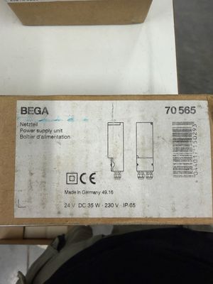 BEGA - LED voeding 24V DC 0-35W 55x215x50 IP65 - 70565
