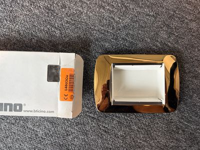 Bticino Living Light 3 modules afdekplaat Gold - L4803OR