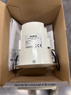 Niko - Aanwezigheidsmelder 360°, 12 m, 3 zone DALI-daglichtsturing, slave, inbouw, wit - 350-41659