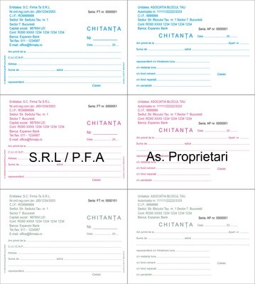 Chitantiere Personalizate A6 - 3.carnete