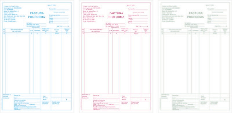 PROFORMA Personalizata A4  - 1.carnet