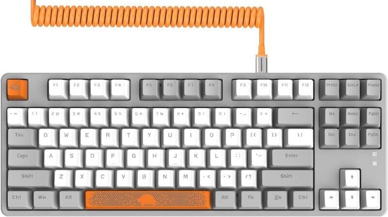 Tastiera meccanica cablata fai-da-te, cavo a spirale, 22 tasti retroilluminati RGB