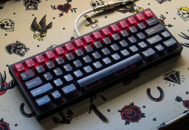 Tastiera Gaming Meccanica, Tastiera Meccanica 60% QWERTY Compatta Anti-Ghosting