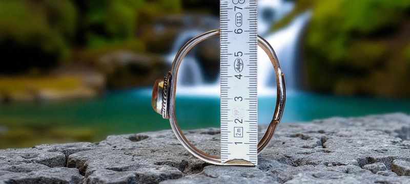 Handgemaakte armband zilver op brons met Unakiet