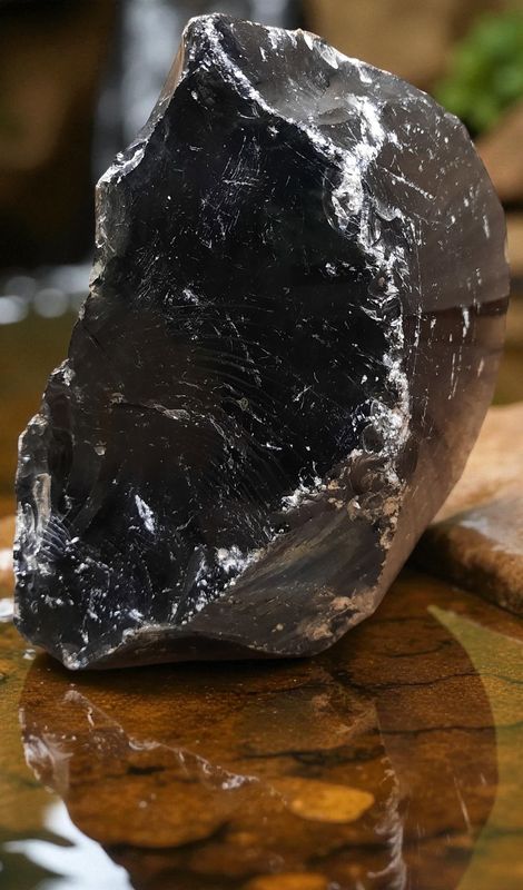Obsidiaan zwart
