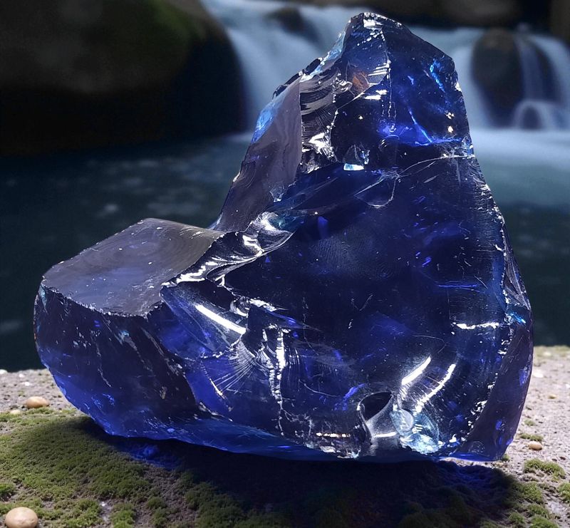 Donkerblauwe Obsidiaan