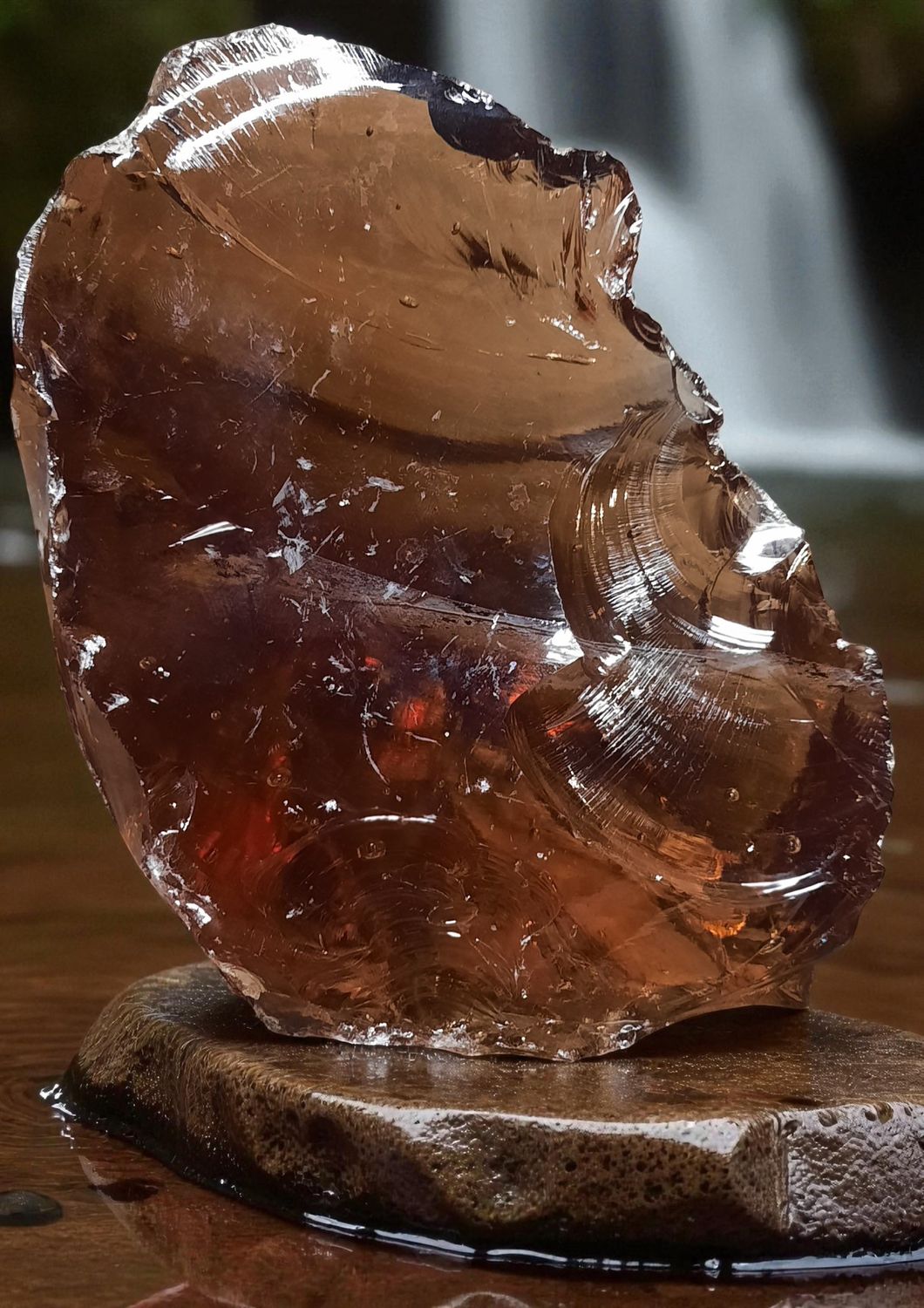 Obsidiaan bruin (Madeira) Obsidiaan bruin (Madeira)