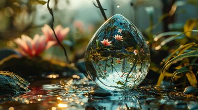 Uitpendelen persoonlijk edelsteenwater