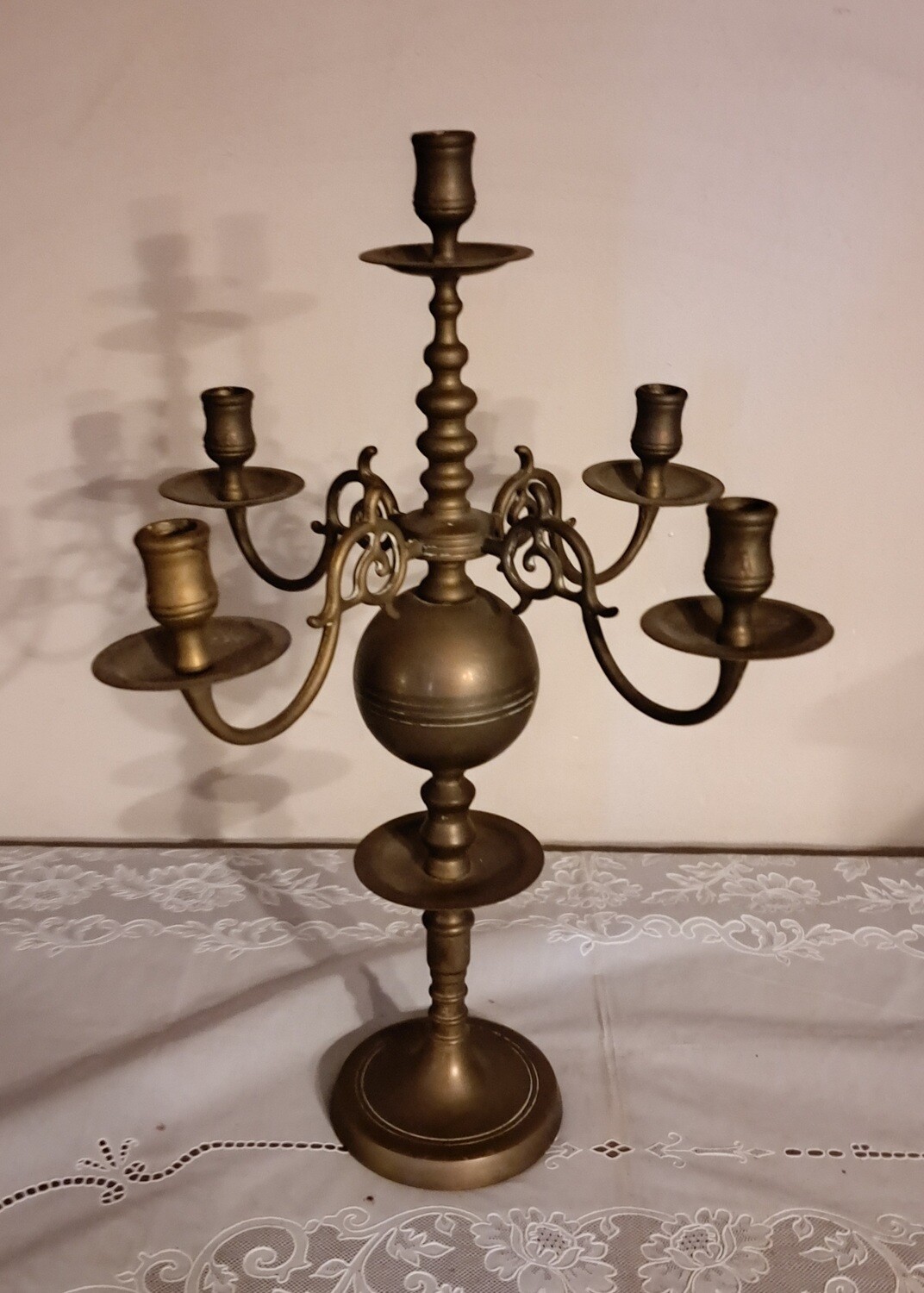 Koperen kandelaar