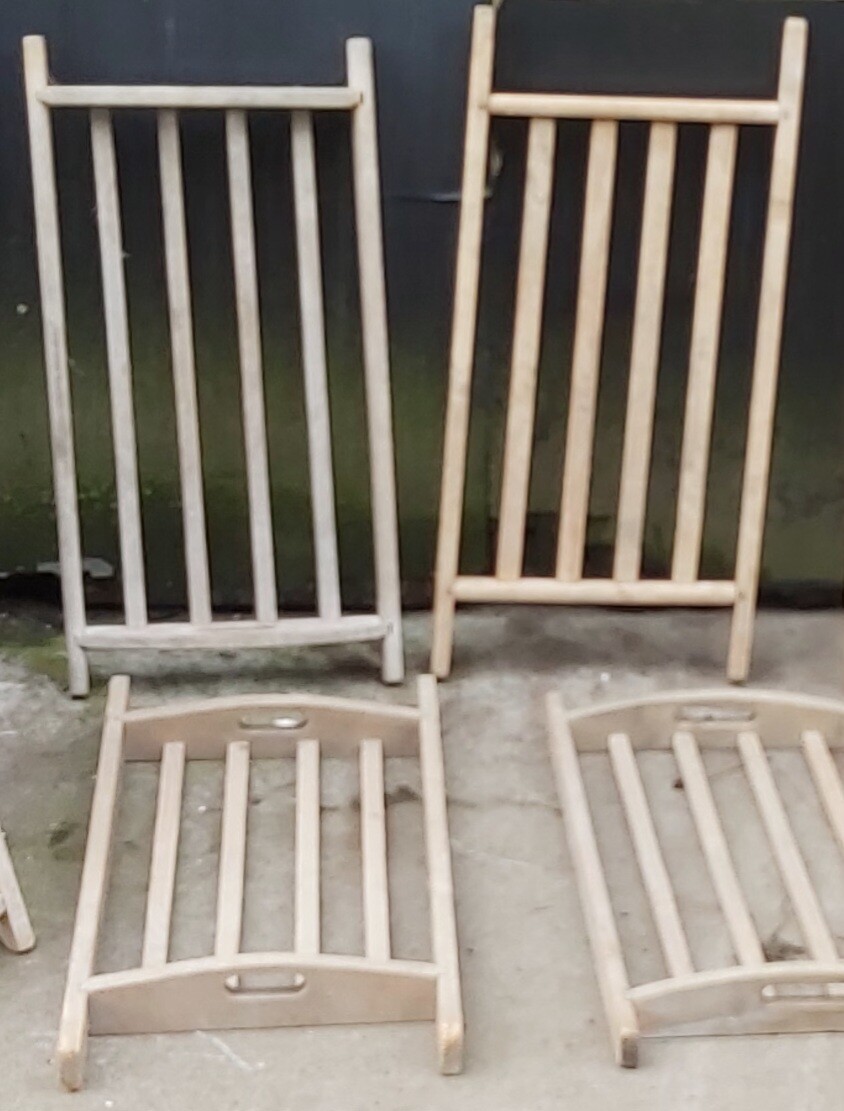 Houten wasrekjes droogrekjes handdoekrekken