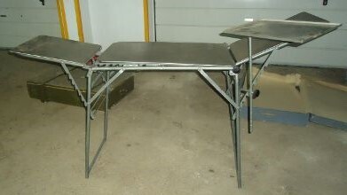 Antiek vintage Leger Veldoperatietafel brancard